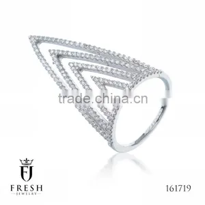 Fashion 925 Sterling Silver Ring - 161719 , Wholesale Silver Jewellery, Silver Jewellery Manufacturer, CZ Cubic Zircon AAA thumbnail-1