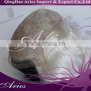 Top Quality Human Hair Toupee for Men /natrual Hairline Mens Toupee Cheap Real Human Hair Toupee for Men thumbnail-6