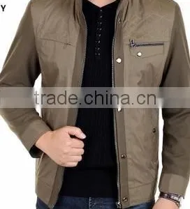 2015 Spring and Autumn Jacket Mens Summer Thin Size Collar Middle-aged Men's Casual Jacket thumbnail-3