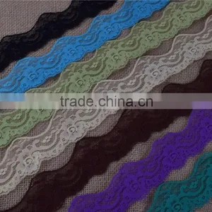 14colors Beautiful Wave Shape Lace Stretch Flowers Lingerie Headband Elastic DIY Lace Wide:5cm 14colors Wholesale thumbnail-3