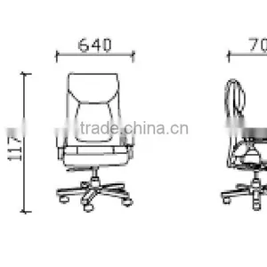 2015 Modern Wooden Armrest Executive Chair Office Chair Specification GZH-SJ2012H thumbnail-2