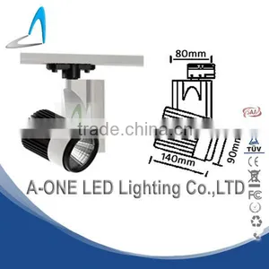 White Paint Cob 30W Shop Window Track Light Dimmable Adjustable UK Led 3000K 30w COB LED Track Light From China thumbnail-1