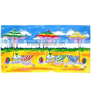 100% Cotton Full Reactive Printed Velour Beach Towel thumbnail-1