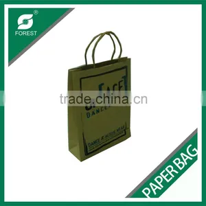 110 GSM BROWN KRAFT PAPER BAG CUSTOM PRINT SHOPPING BAGS FOR PACKING APPAREL thumbnail-3