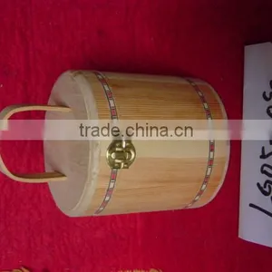 Buckets Coolers Holders Wooden Barrel Wooden Cask Wooden Bucket Ice Wood Bucket thumbnail-5