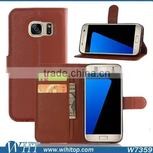 Flip Leather Case for Samsung S7, Mobile Phone Wallet Case for S7 thumbnail-4