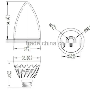Candle Light 3W 4W 5W Light Bulb Housing thumbnail-3