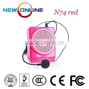Hotsale Waistband Amplifier , Microphone,audio Amplifier, Megaphone N74 Red thumbnail-1