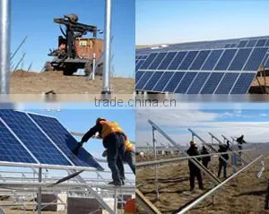 Solar Ground Mounting System Photovoltaic Kit for 5kw Solar System thumbnail-1