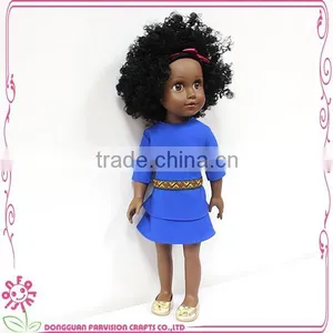 18 Inch Hot Sale Black Vinyl Baby Doll thumbnail-3