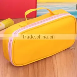 Korea Style Candy Colors Large Volume Pencil Case With Handle thumbnail-2