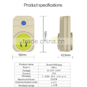 IOS Android Phone Free App Control Smart Wifi Socket Plug thumbnail-2