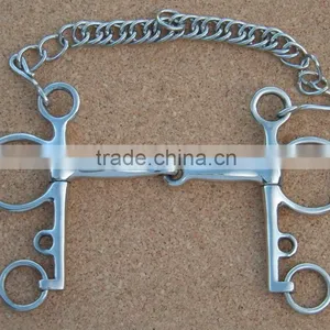 Horse Pelham Bit/ Stainless Steel Horse Pelham Bit in Different Sizes thumbnail-1