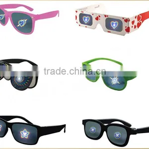 Spiral, Heart, Rainbow Pattern 3D Fractal,diffusion,fireworks Glasses thumbnail-2