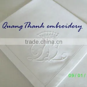 Hand Embroidery Monogram Napkin thumbnail-1