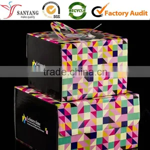 Glossy Lamination 3 Layers Foldable Corrugated Box for Cake thumbnail-4