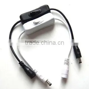 DC 5.5x2.5mm On/Off Switch Female Male Connector For LED Strip Light Gut thumbnail-1