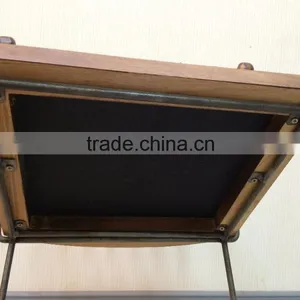 2015 New Design Modern Metal and Wood Arm Fast Food Restaurant Chairs and Tables thumbnail-6