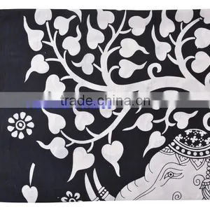 100% Cotton Mandala Bed Cover Psychedelic Tapestry Hippy Throw Indian Wall Hanging Bohemian Tapestry Wholesale Jaipur thumbnail-3