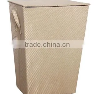 Foldable Laundry Basket With Lid thumbnail-1