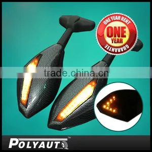 New Motorcycle Mirror With Front and Back LED Mirror thumbnail-1