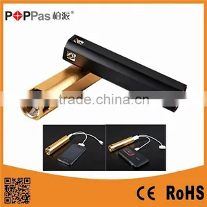 POPPAS-6617 Micro USB Mobile Charger Power Bank Rechargeable Led Flashlight thumbnail-1