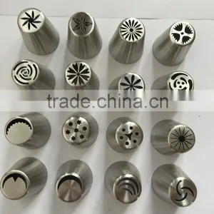 Stainless Steel Cake Decorating Tips Tool Nozzles Russia Nozzles Tips 12pcs per Set thumbnail-4