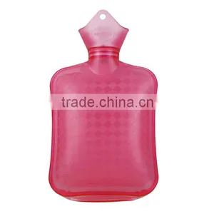 BS Standard PVC Hot Water Bottle Cross-hatched With Polar Fleece Cover 750ml thumbnail-3