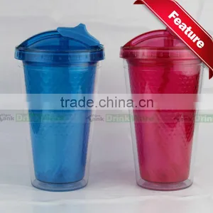 Double Wall Acrylic Cup Plastic for Drink thumbnail-1
