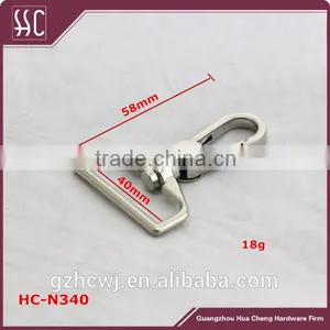 Customized 40mm Zic Alloy Snap Hooks Spring Swivel Dog Hooks for Bag thumbnail-1