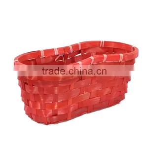 Stained Attractive Gift Basket Woven Bamboo Basket thumbnail-1