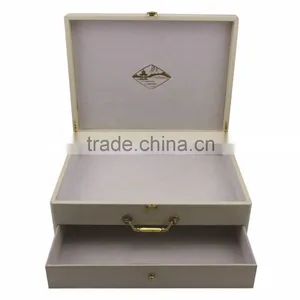 Elegant Double Level Jewellery Safe Box With Two Lock thumbnail-1