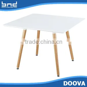All-purpose Cheap Wood Legs Table MDF Dining Table thumbnail-1
