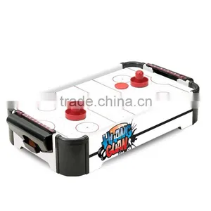 Tabletop Mini Electric Powered Airhockey Game for Kids 20inch Mini Air Hockery Table Top White Color thumbnail-2