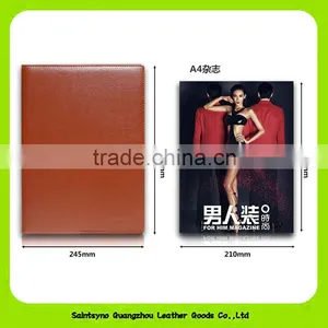 Embossing Conference A4 Document Foldable Leather Expandable File Folder thumbnail-4