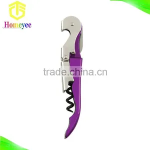 China Manufacturer Wholesale Promotional Screwpull Purple Wine Opener thumbnail-1