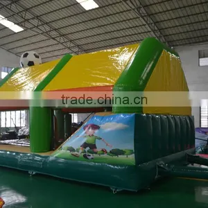 2016 Sunjoy New Design Giant Green Football Inflatable Combo Castle for Sale Outdoor thumbnail-2