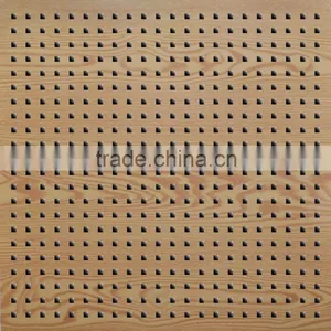 Wooden Perforared Gypsum Ceiling Tiles (RWP003-A07) thumbnail-1