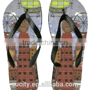 2016 Digital Printing Fashion Sandal Lady Fashion Cheap Tlip Flop High Quality Flip Fiops thumbnail-2