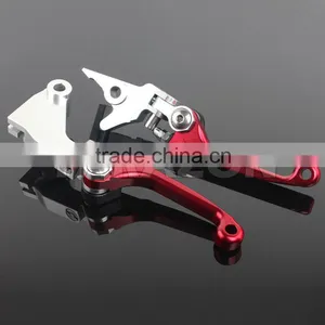 CNC Milled Motorcycle Adjustable Folding Pivot Levers for Dirt Bike thumbnail-3