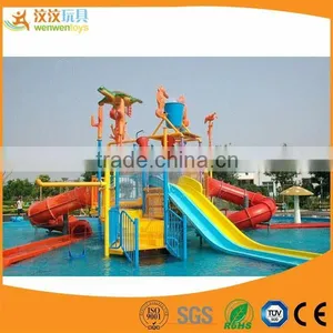 Fiberglass Water Slides Playground Water Play Water House for Sale thumbnail-1