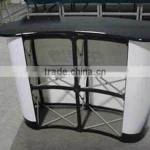 Portable Display Table With 2*2 Pop Up, Trade Show Booth Counter thumbnail-3