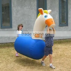 7.5mWx9mLx3mH Fun Derby Inflatable Pony Hops Race Track Outdoor Inflatable Race Games thumbnail-4