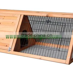 Triangle Wooden Rabbit Cage thumbnail-1