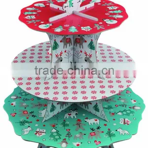 3 Tire Corrugated Paper Custom Halloween Designed Cardboard Sandwich Stand thumbnail-5