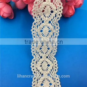 H0060 Elegant Lace Ribbon, 100% Cotton Lace ,Crocheted Lace thumbnail-2