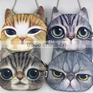 Aimigou Cute Cat Dog Face Purse/cat Face Handbags /cat Face Pillows Wholesale thumbnail-4
