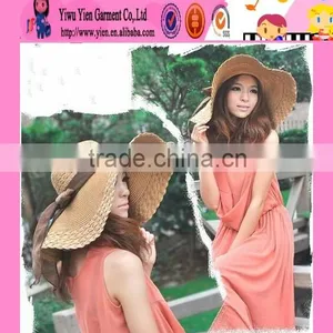 2016 Factory Direct Sexy Ladies Beach Straw Hat Popular Summer Hot Sale Girls Sombrero Straw Hat Wholesale thumbnail-1