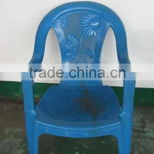 High Quality Good Design Dark Blue Plastic Interchangale Back Arm Chair Mould thumbnail-1