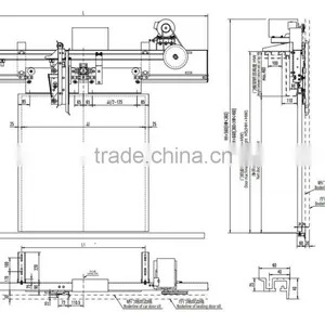 XD1406 Synchronous Belt Drive Center Opening Door Machine / Door Operator for Elevator Cabin thumbnail-5